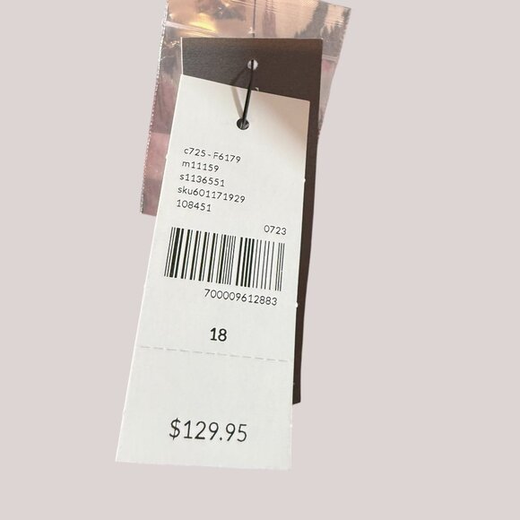 Lane Bryant‎ Long Sleeve Shawl Collar Wrap Midi Dress Size 18 IKat Floral NWT - Picture 8 of 8